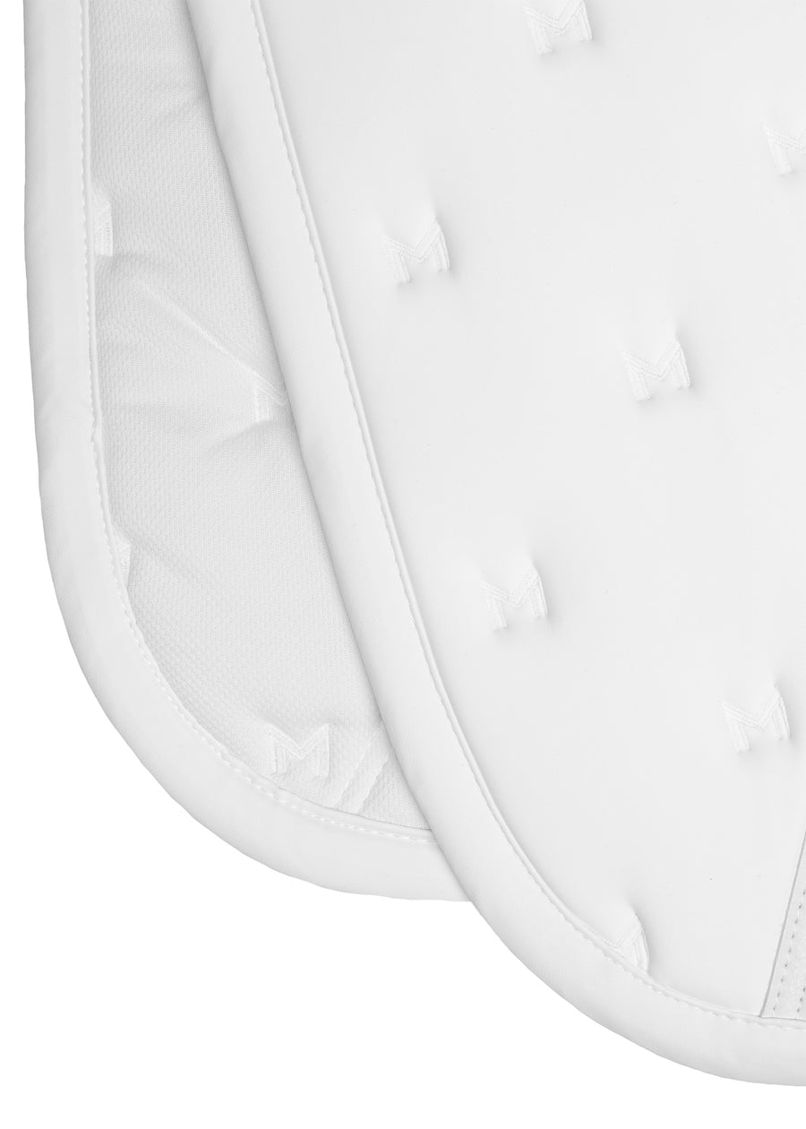 Stamp Jumping Saddle Pad (White)