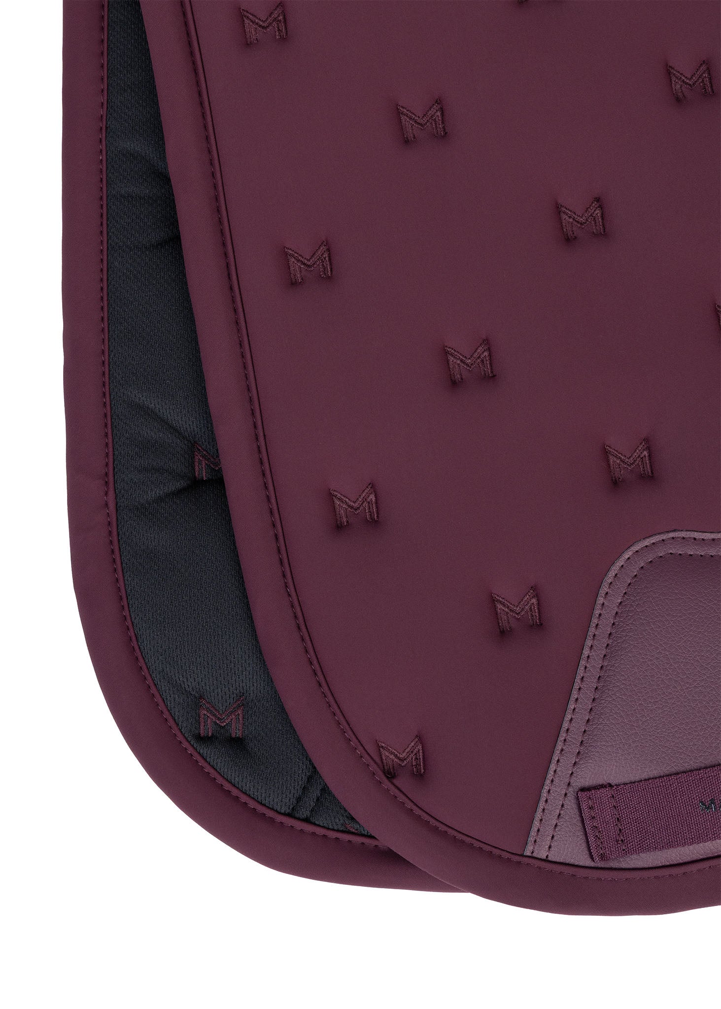 Stamp Jumping Saddle Pad (Burgundy)