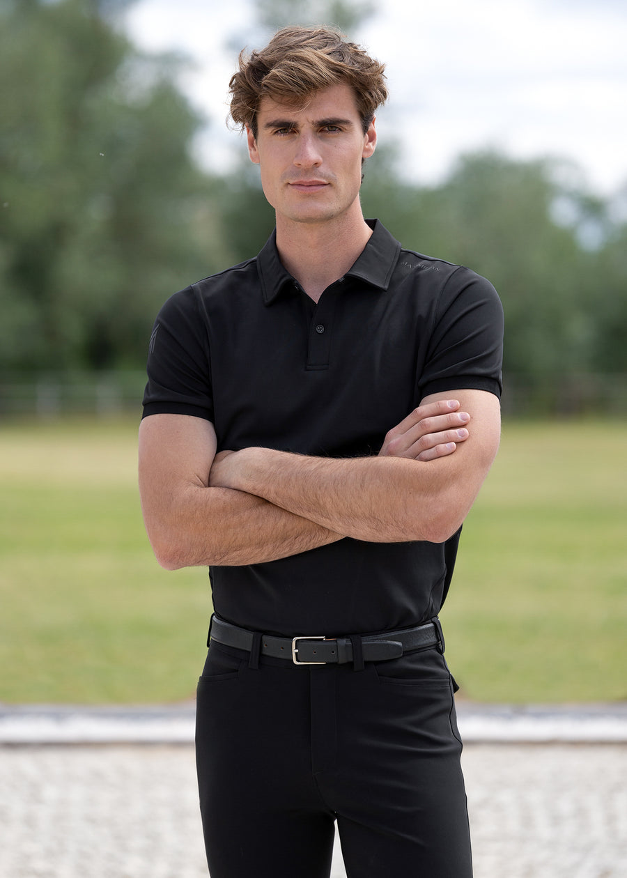 Cross Polo Shirt (Black)