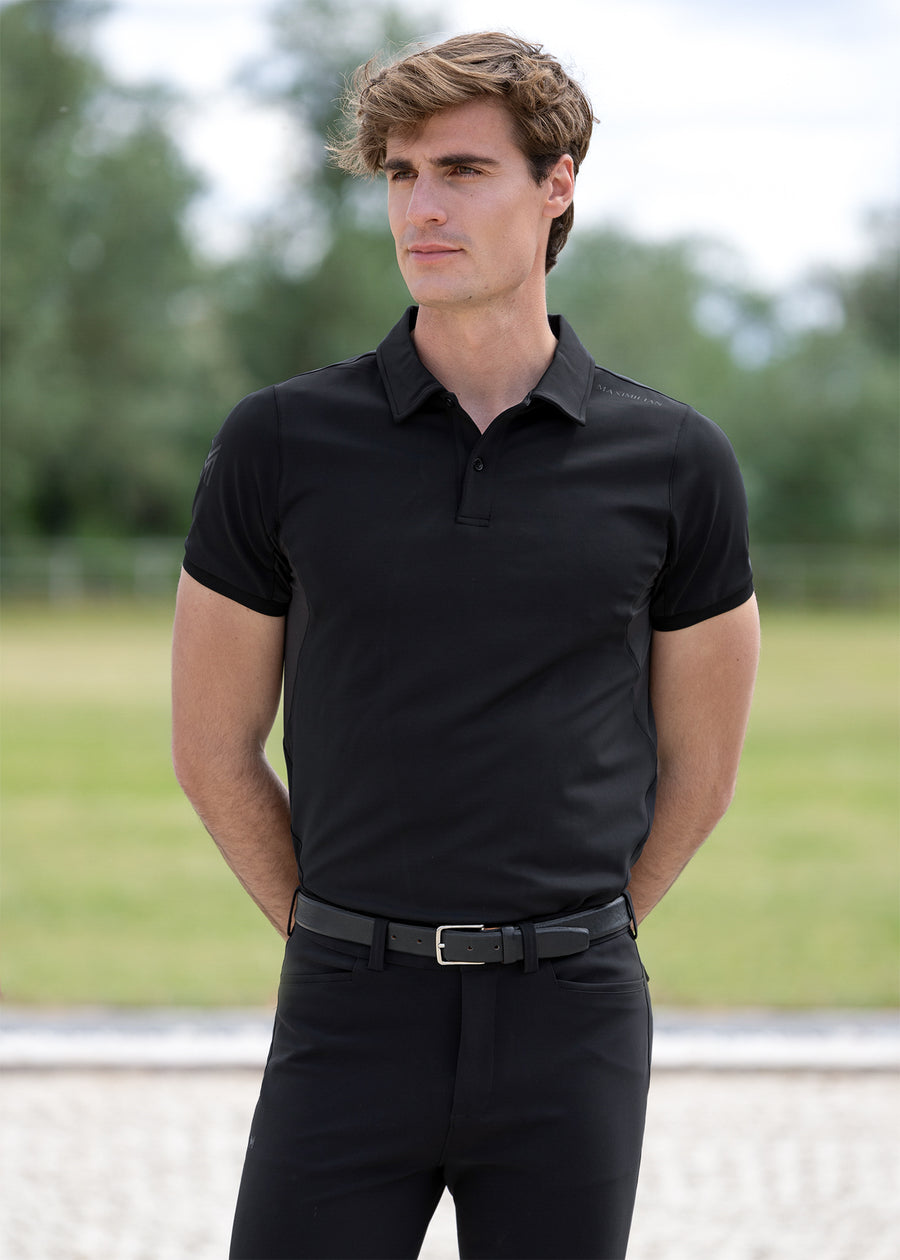 Cross Polo Shirt (Black)