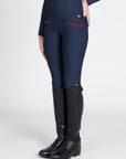 YR Pro Riding Leggings (Navy/Red)