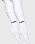 2-Pack Rise Sports Socks (White)