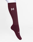 Flag Riding Socks (Burgundy)