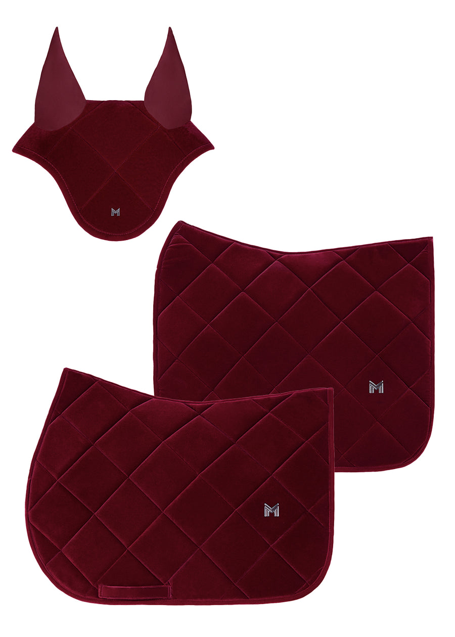 Velvet Dressage Saddle Pad (Ruby)