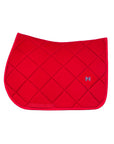 Velvet Jumping Saddle Pad (Crimson)
