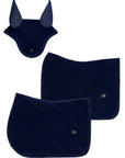 Velvet Jumping Saddle Pad (Sapphire)