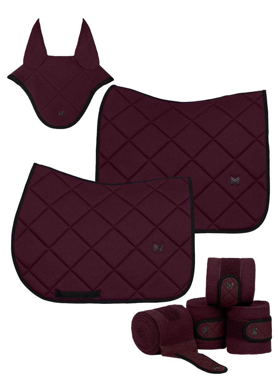 Crew Dressage Saddle Pad (Burgundy)