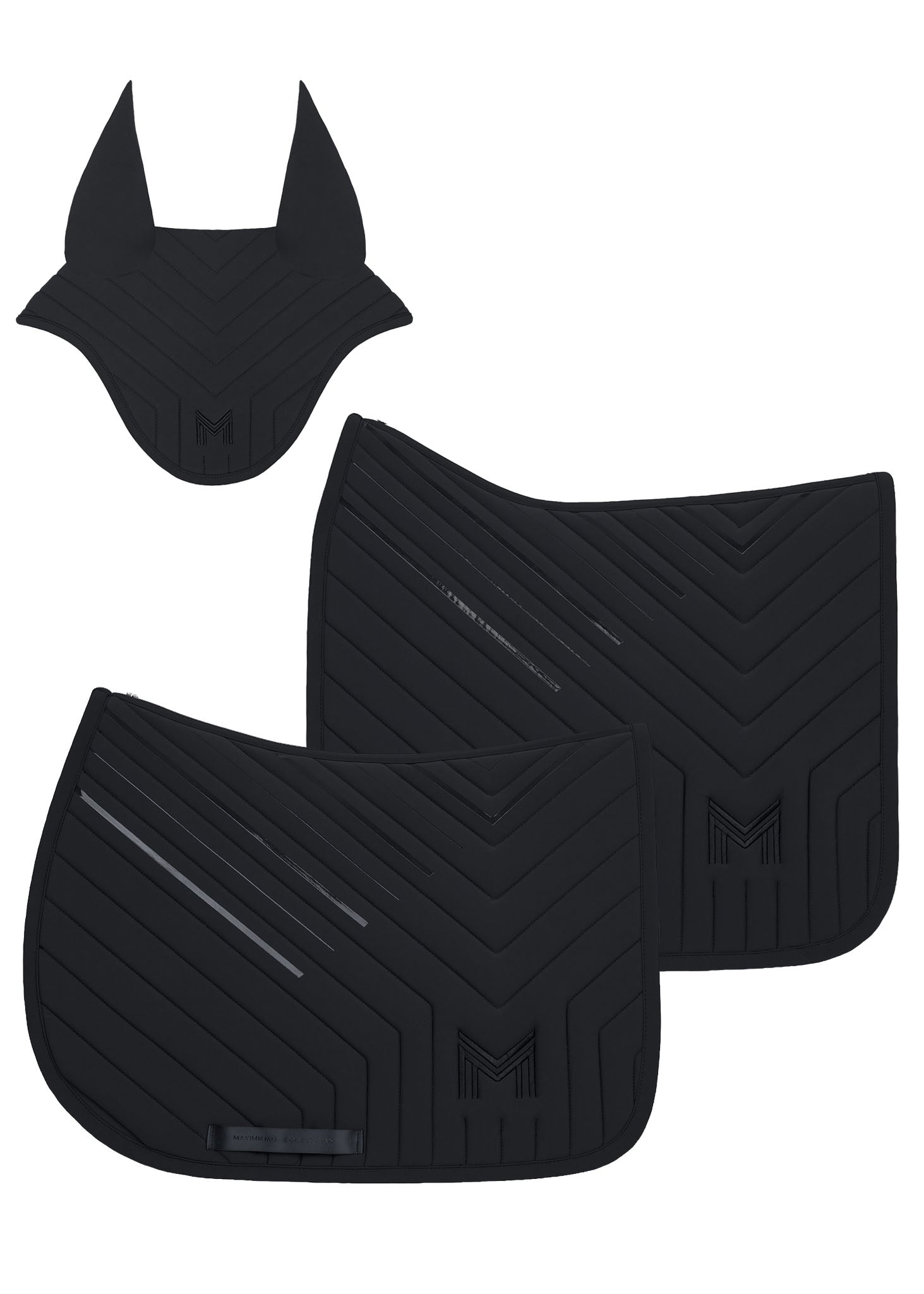Delta Ear Bonnet (Black)