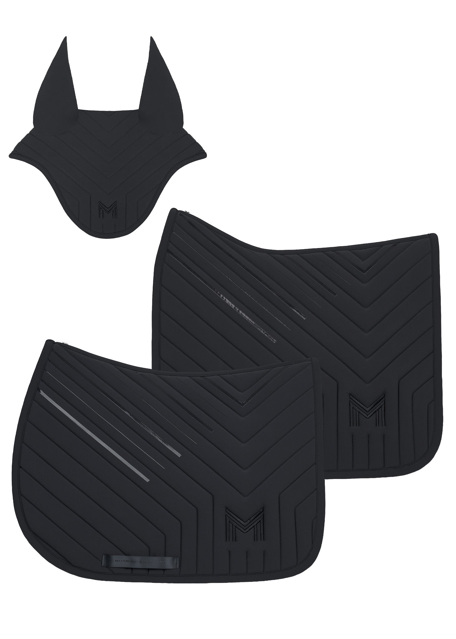 Delta Ear Bonnet (Black)