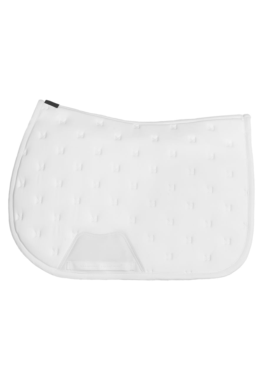 Stamp Jumping Saddle Pad (White)