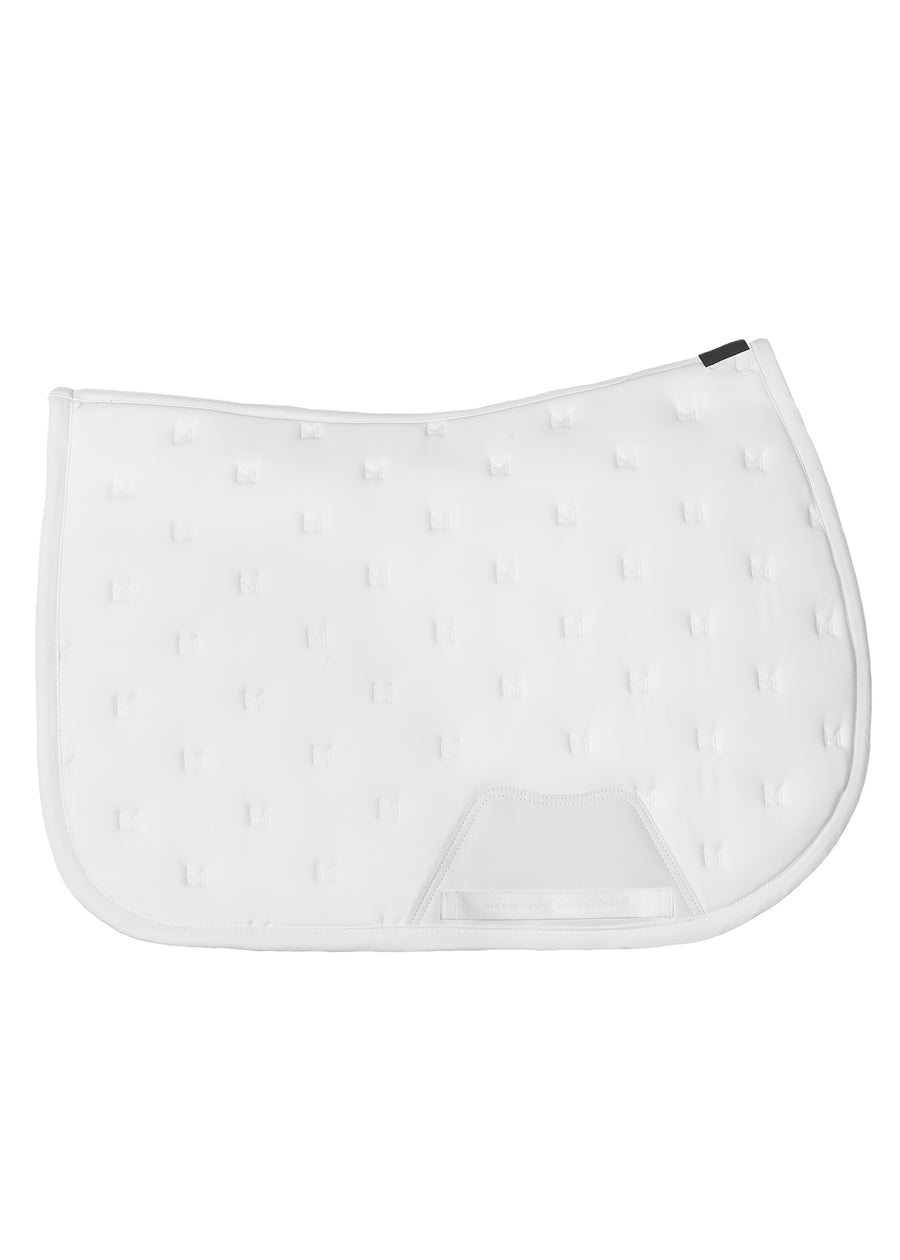 Stamp Jumping Saddle Pad (White)