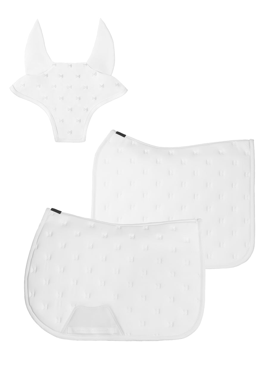 Stamp Dressage Saddle Pad (White)