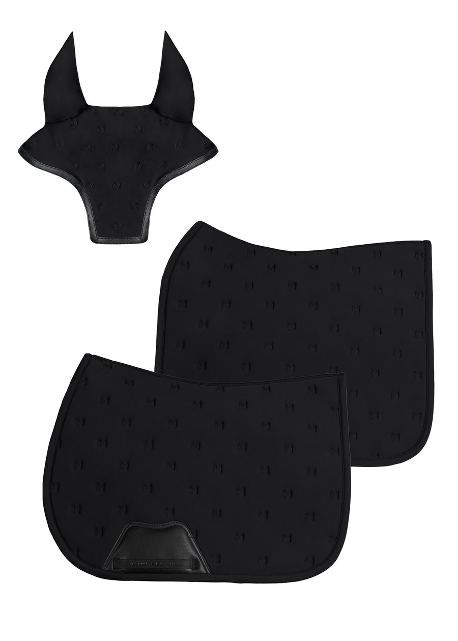 Stamp Jumping Saddle Pad (Black)