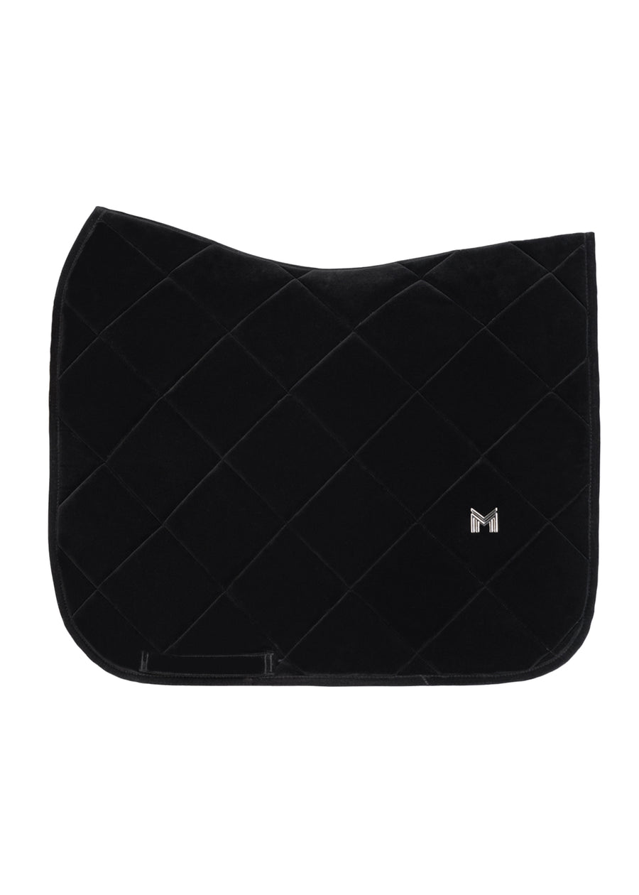 Velvet Dressage Saddle Pad (Black)