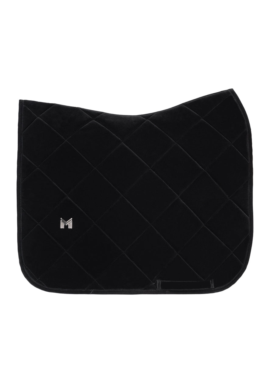 Velvet Dressage Saddle Pad (Black)