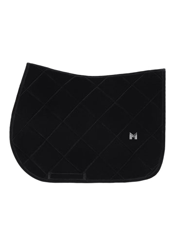 Velvet Jumping Saddle Pad (Black)