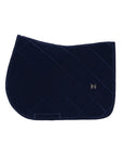 Velvet Jumping Saddle Pad (Sapphire)