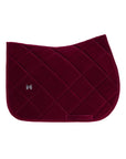 Velvet Jumping Saddle Pad (Ruby)