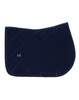 Velvet Jumping Saddle Pad (Sapphire)