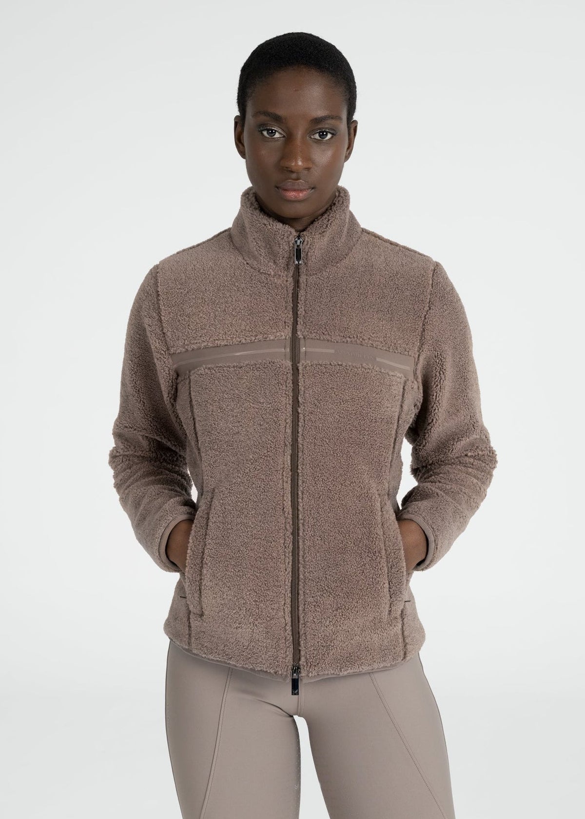 Ciara Teddy Jacket (Taupe)