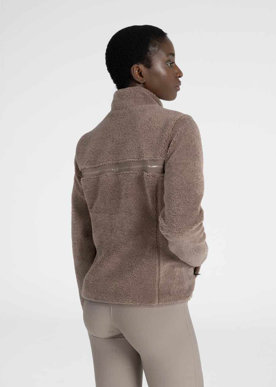 Ciara Teddy Jacket (Taupe)