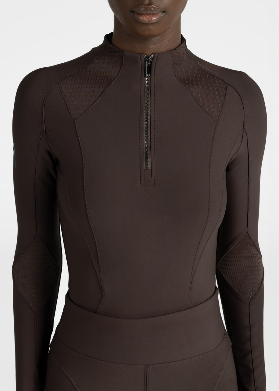 Frame Long Sleeve Base Layer (Chocolate)