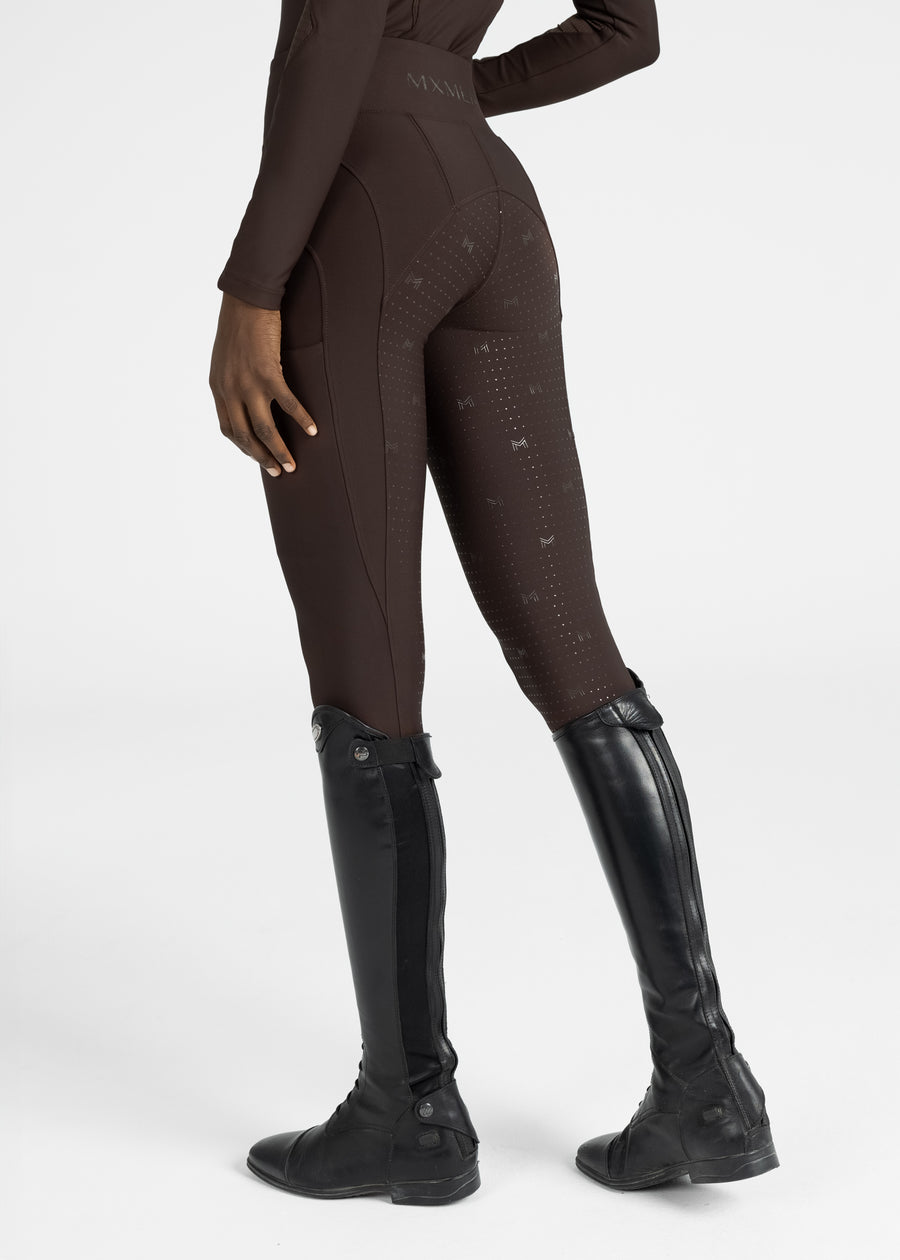 Outline Riding Leggings (Chocolate)