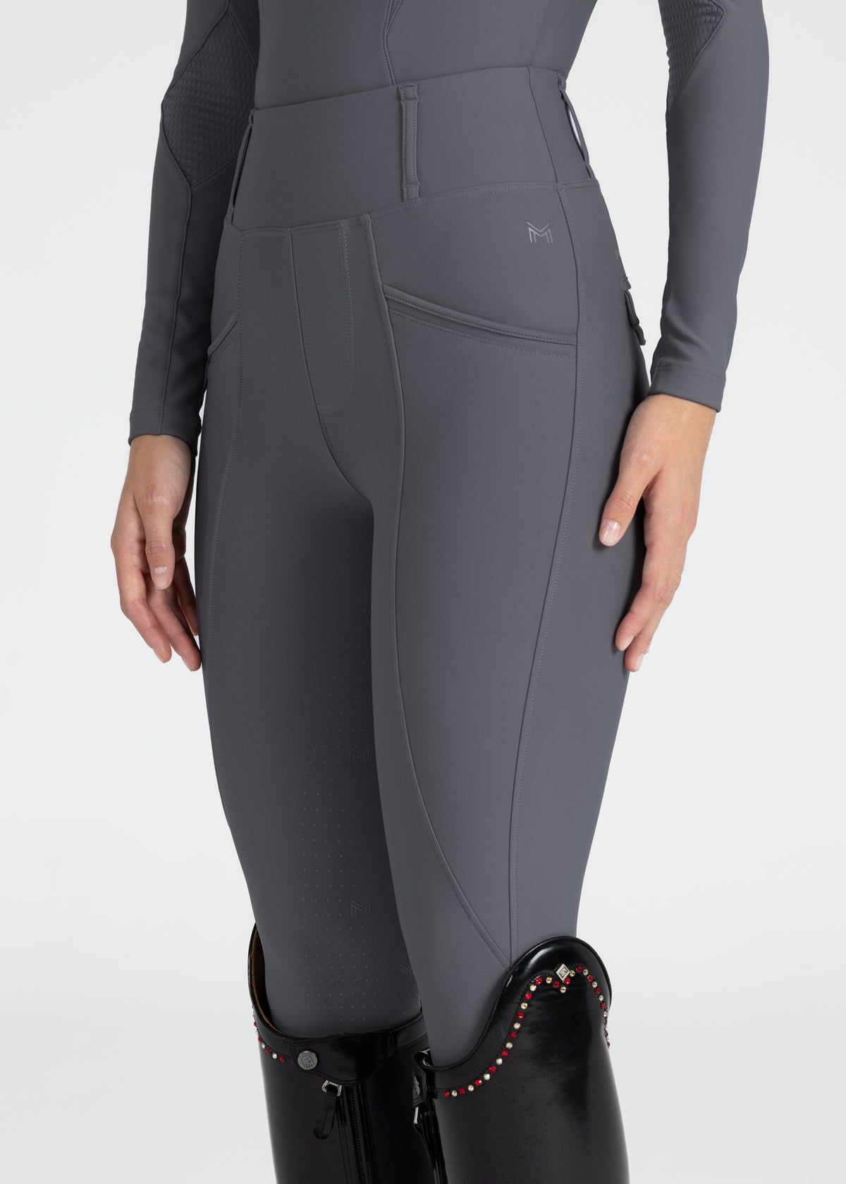 Pro Riding Leggings (Graphite) – Maximilian Equestrian