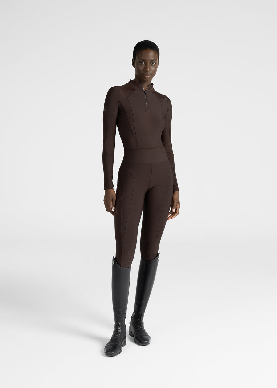 Frame Long Sleeve Base Layer (Chocolate)