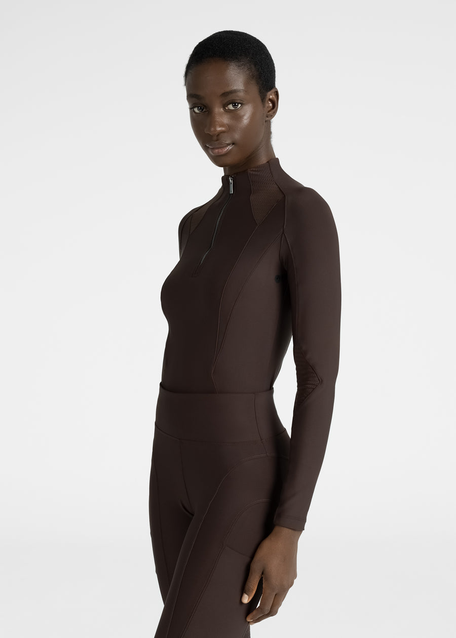 Frame Long Sleeve Base Layer (Chocolate)