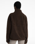 Women Clan Teddy Halfzip (Chocolate)