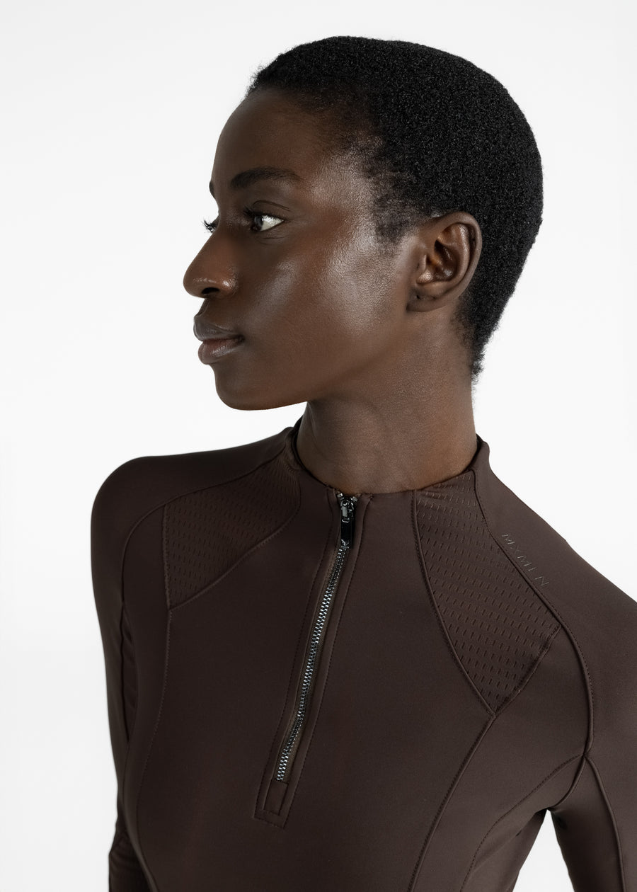 Frame Long Sleeve Base Layer (Chocolate)