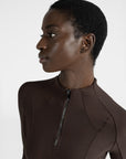 Frame Long Sleeve Base Layer (Chocolate)