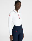 Concept Long Sleeve Polo Shirt (White)