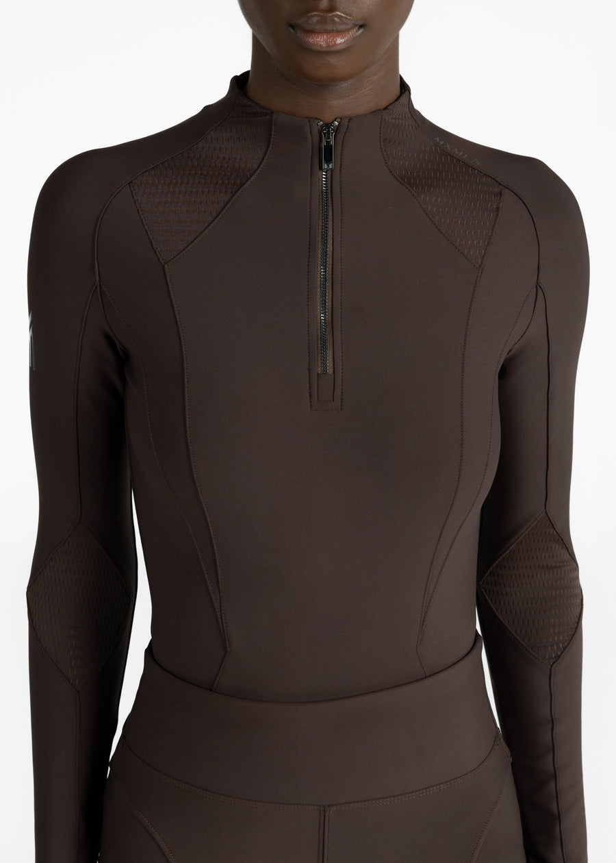 Frame Long Sleeve Base Layer (Chocolate)