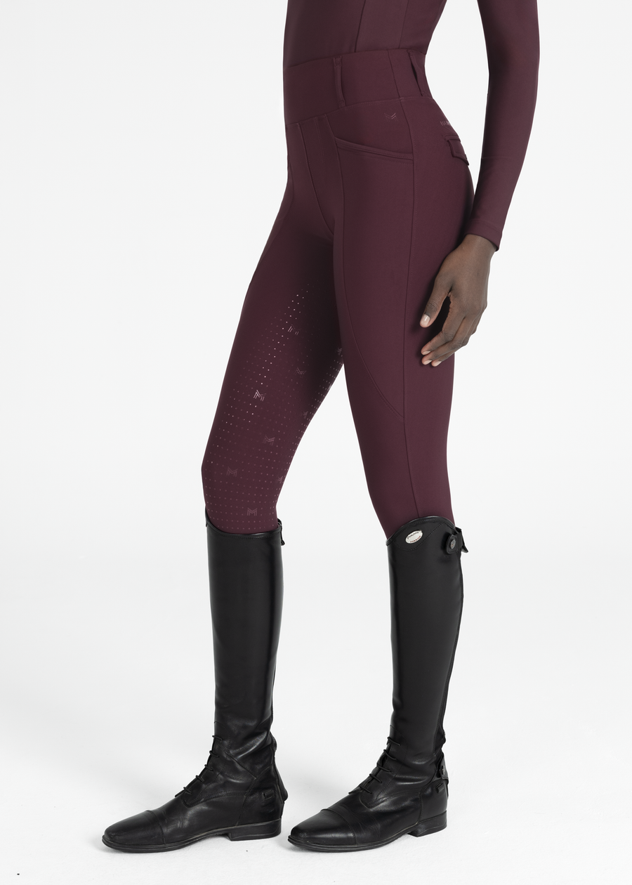 Pro Riding Leggings (Burgundy)