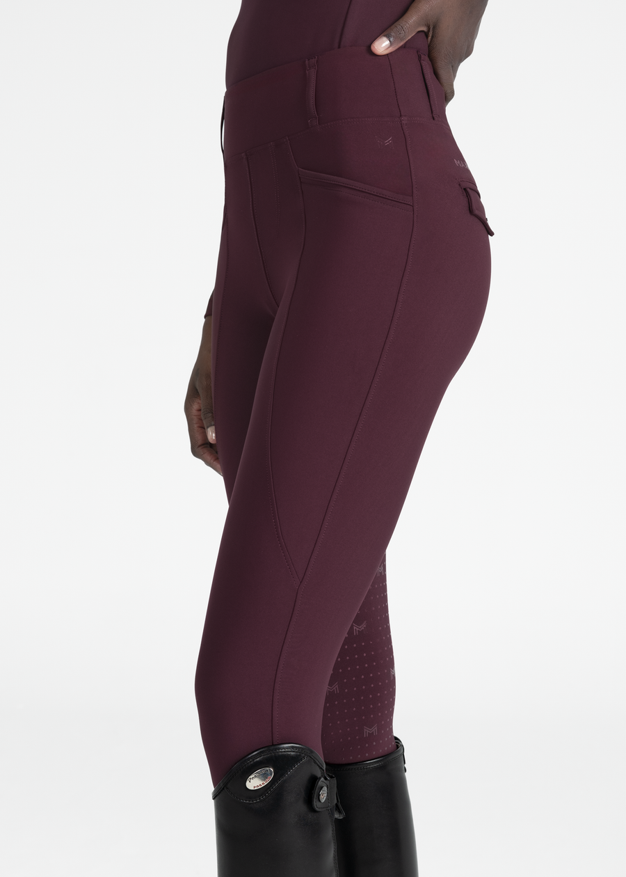 Pro Riding Leggings (Burgundy)