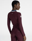 Concept Long Sleeve Polo Shirt (Burgundy)