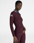 Concept Long Sleeve Polo Shirt (Burgundy)