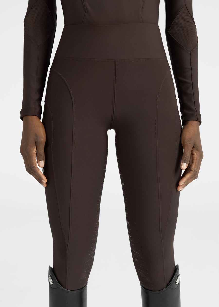 Outline Riding Leggings (Chocolate)