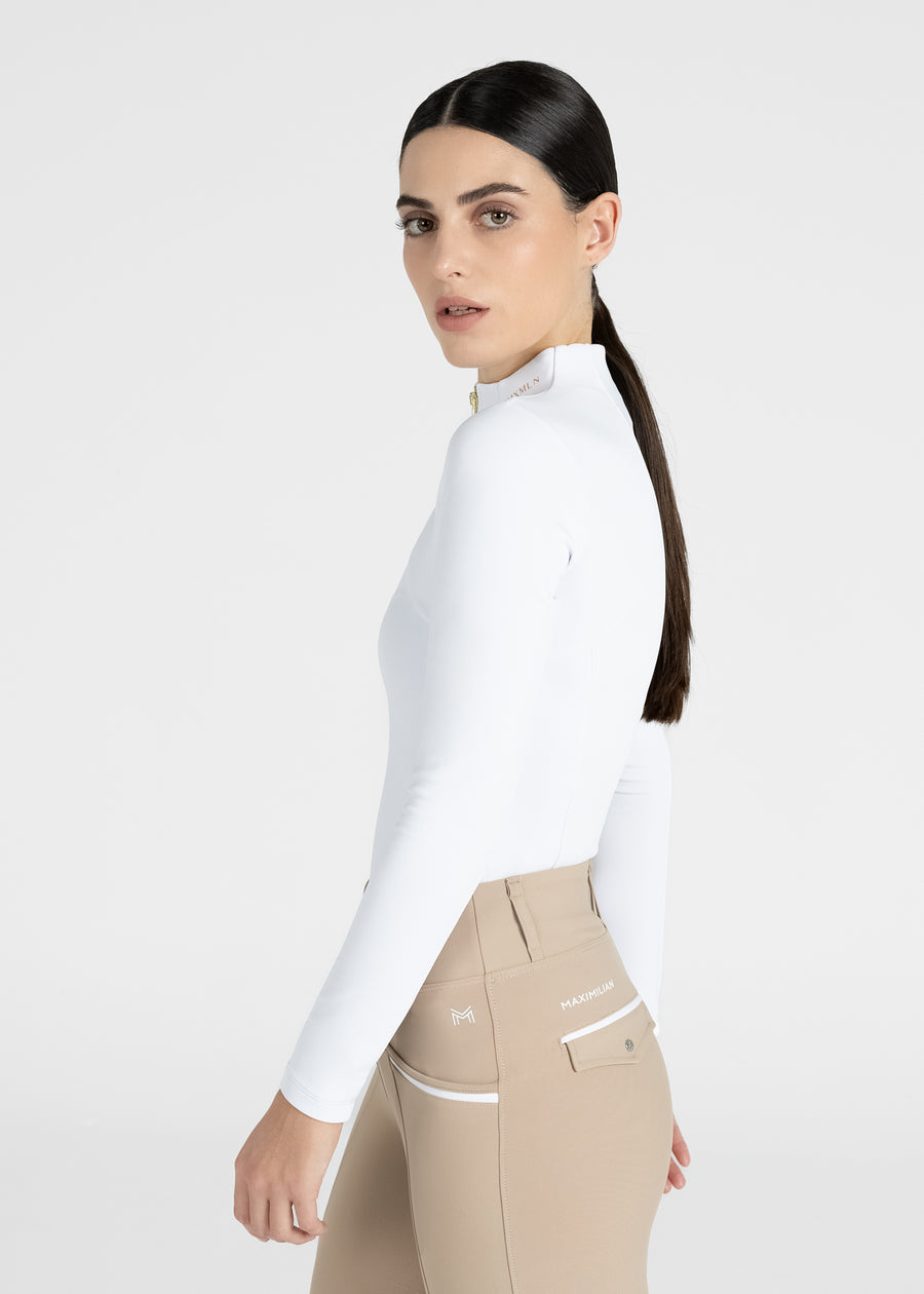 Winter Long Sleeve Base Layer (White/Gold)