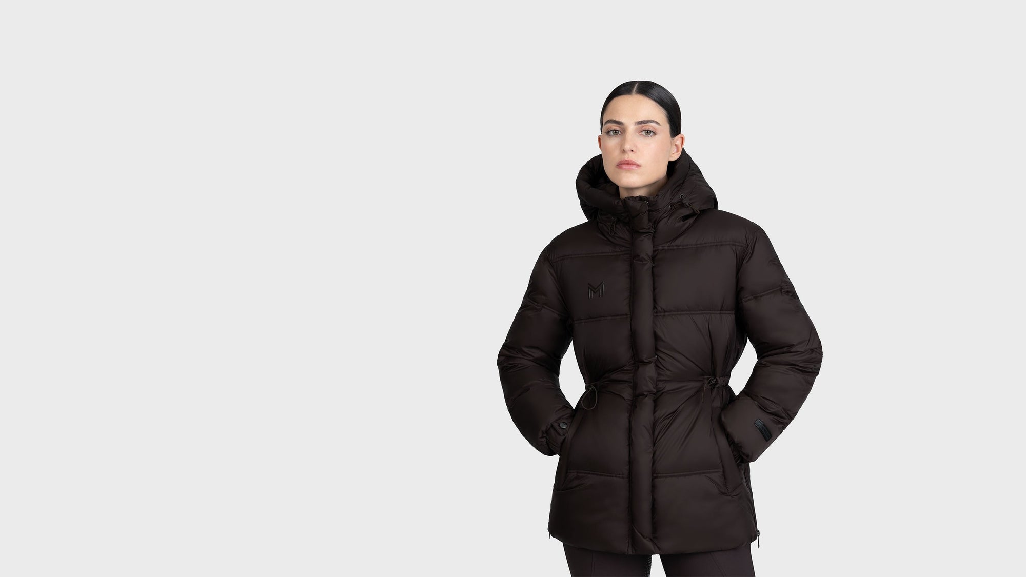 The Aspen Puffer Jacket in Espresso