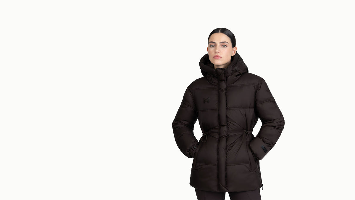 Aspen Puffer Jacket in Espresso