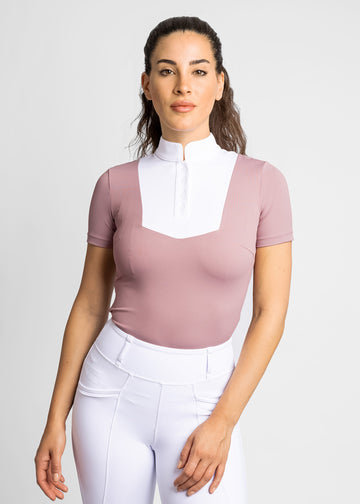 Short Sleeve Sienna Show Shirt (Rose Taupe)