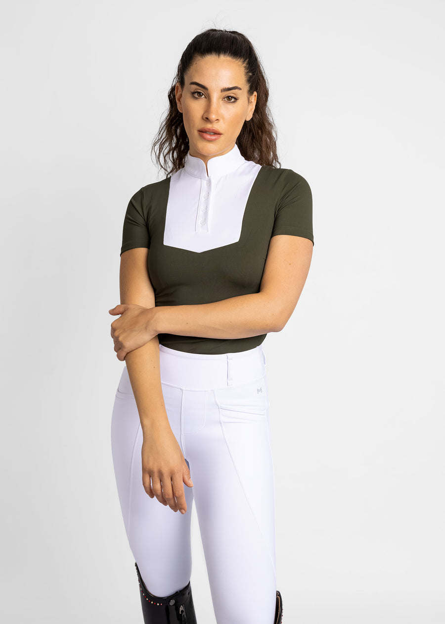 Short Sleeve Sienna Show Shirt (Khaki)