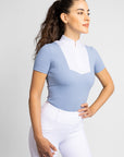 Short Sleeve Sienna Show Shirt (Iris Blue)
