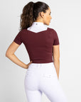 Short Sleeve Sienna Show Shirt (Burgundy)