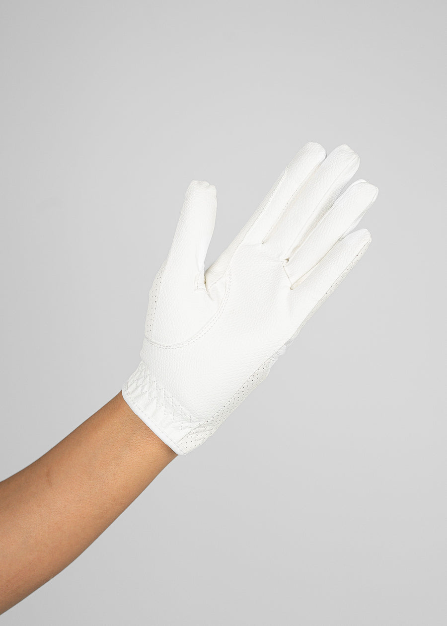 Max Riding Gloves (White)